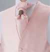 YT-984 Domestic Silk Ascot Tie(Europe Tie Tie) Moss Stitch Pattern Pink