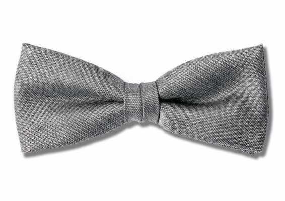 PBF-5 Gray Bow Tie Using Pentagono Fabric