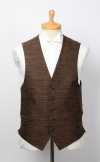 VANNERS-V-041 VANNERS Three-way Textile Vest Glen Plaid Brown