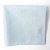 VCF-30 Pocket Square Made With VANNERS Fabric Dot Pattern Denim-Like Jacquard Ice Blue