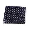 VCF-34 VANNERS Textile Used Pocket Square Pattern Navy Blue
