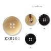 EXH-100 This Real Buffalo Horn Button For Suits And Jackets