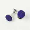 CO-C01-SI CODIS MAYA Lapis Lazuli Bow Cufflinks Silver