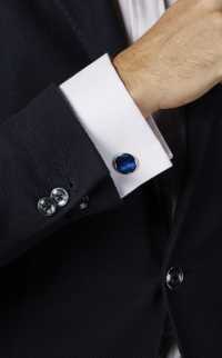 E-4 Color Coated Shell Cuffs &amp; Studs Navy Blue[Formal Accessories] Yamamoto(EXCY) Sub Photo