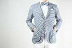 GXPSJ1 Blue Lattice Single Jacket Using Pentagono Textile