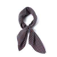 PNC-2 Neckerchief Italy Print Silk Small Pattern Blue / Wine Red[Formal Accessories] Yamamoto(EXCY) Sub Photo