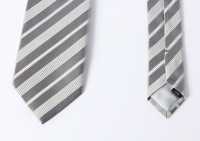 HVN-52 VANNERS Silk Handmade Tie Stripe Silver[Formal Accessories] Yamamoto(EXCY) Additional Images