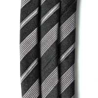 VAS-50 VANNERS Silk Ascot Tie Stripe Black[Formal Accessories] Yamamoto(EXCY) Additional Images