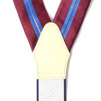 VSR-54 VANNERS Silk Suspenders Striped Wine Red[Formal Accessories] Yamamoto(EXCY) Sub Photo