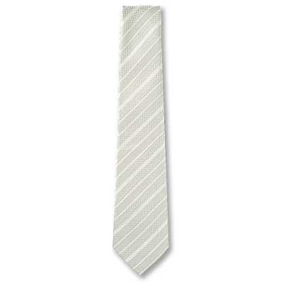 NE-943 Made In Japan Formal Necktie Light Gray Stripe