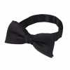 BF-101 Bow Tie Made With Premium Pure Silk Facing Fabric - Black