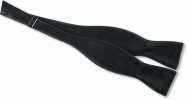 MT-101 Made With Genuine Silk Grosgrain Premium Hand-Tied Bow Tie Black