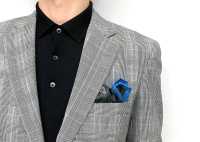 RKC-4883 EXCY FORMAL Small Pattern Print Silk Pocket Pocket Square[Formal Accessories] Yamamoto(EXCY) Sub Photo