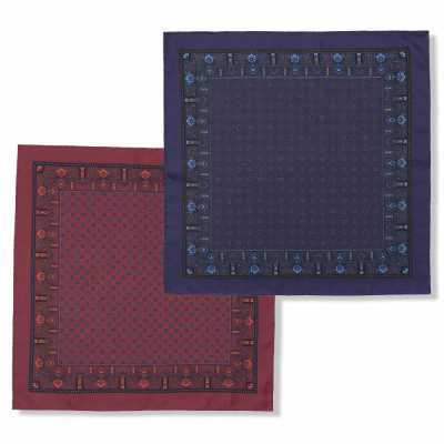 RKC-5765 EXCY FORMAL Paisley Print Silk Pocket Square