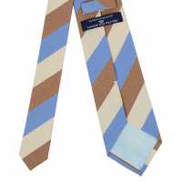 HVN-61 VANNERS Silk Handmade Tie Regimental Sky Blue / Camel[Formal Accessories] Yamamoto(EXCY) Sub Photo