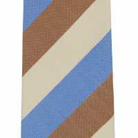 HVN-61 VANNERS Silk Handmade Tie Regimental Sky Blue / Camel[Formal Accessories] Yamamoto(EXCY) Sub Photo