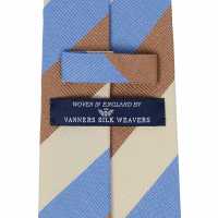 HVN-61 VANNERS Silk Handmade Tie Regimental Sky Blue / Camel[Formal Accessories] Yamamoto(EXCY) Sub Photo