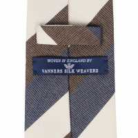 HVN-62 VANNERS Silk Handmade Tie Regimental Navy Blue / Brown[Formal Accessories] Yamamoto(EXCY) Sub Photo