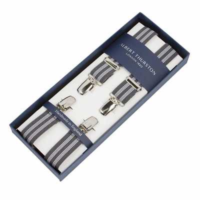 ATX-2529 Albert Thurston Striped Suspenders 25mm Elastic Band[Formal Accessories] ALBERT THURSTON Sub Photo