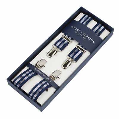 ATX-2529 Albert Thurston Striped Suspenders 25mm Elastic Band[Formal Accessories] ALBERT THURSTON Sub Photo