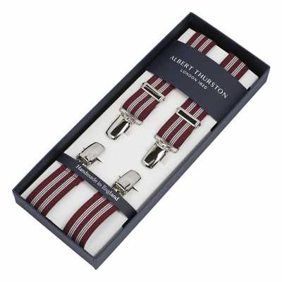 ATX-2529 Albert Thurston Striped Suspenders 25mm Elastic Band[Formal Accessories] ALBERT THURSTON Sub Photo