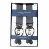 AT-DARKGREY ALBERT THURSTON Suspenders, Dark Grey, Elastic Band, 2-in-1