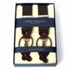 AT-BROWN-XL Albert Thurston Suspenders Brown Elastic XL Size