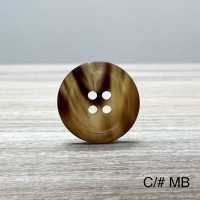 600-4H 4-hole Real Buffalo Horn Button For Domestic Suits And Jackets Yamamoto(EXCY) Sub Photo