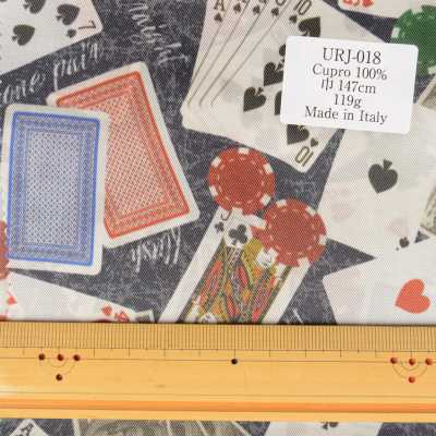 URJ-018 Made In Italy Cupra 100% Print Lining Casino Series Playing Cards TCS Sub Photo