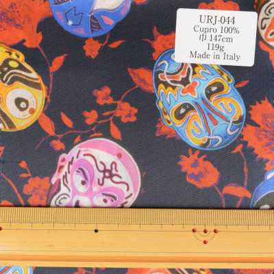 URJ-044 Made In Italy Cupra 100% Printed Lining Pop Masked Character Pattern TCS Sub Photo