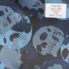 URJ-054 Italian-made 100% Cupro Printed Lining With A Blue-toned Skeleton Pattern
