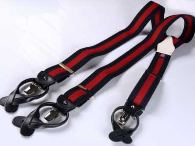 AT-2570-21 ALBERT THURSTON Stripe Black X Red Elastic 35mm[Formal Accessories] ALBERT THURSTON Sub Photo