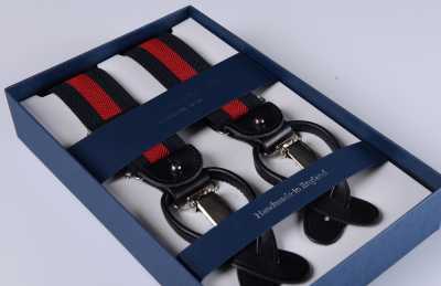 AT-2570-21 ALBERT THURSTON Stripe Black X Red Elastic 35mm[Formal Accessories] ALBERT THURSTON Sub Photo