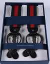 AT-2570-21 ALBERT THURSTON Stripe Black X Red Elastic 35mm