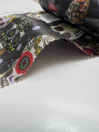 URJ-059 Made In Italy 100% Cupra Print Lining Skull Pattern TCS Sub Photo