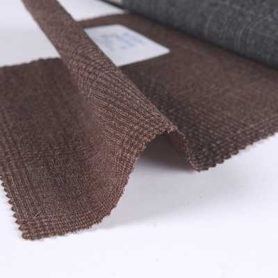 EMD3930 Natural Stretch Line Activa 2 Way Stretch Seersucker Brown[Textile] Miyuki Woolen Mills Additional Images