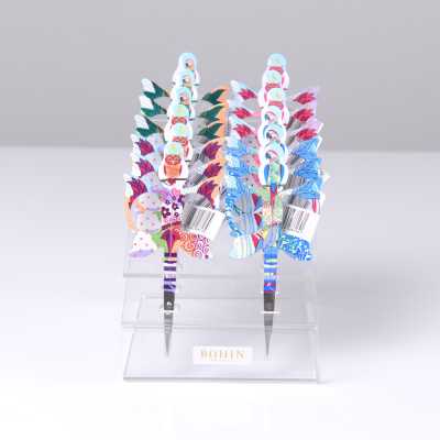 98613 Small Scissors With Parrot/owl Pattern By France BOHIN, Each Available In 2 Color Variations
