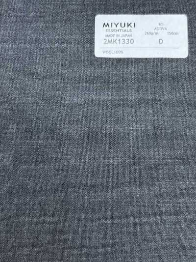 2MK1330 26SS MIYUKI Fabrics ESSENTIALS ACTIVA Medium Gray Plain