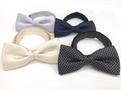 BF-400 Nishijin-ori Silk Houndstooth Bow Tie