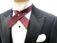 CT-510 Cross Tie Shawl Label Silk Wine Red[Formal Accessories] Yamamoto(EXCY) Sub Photo