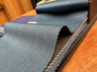 14CN-1502 CANONICO WOOL & SILK DOUBLE WARP Blue Herringbone[Textile] Sub Photo