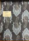 URJ-065 Italian 100% Cupro Lining, Big Paisley Pattern, Blue