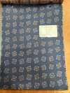 URJ-070 Italian 100% Cupro Printed Lining, Small Floral Pattern, Blue