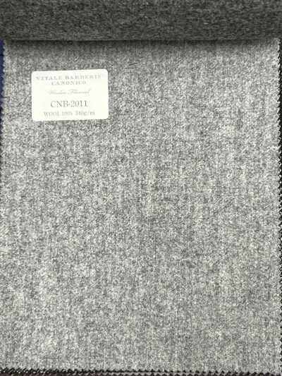 CNB2011 CANONICO (Canonico) Standard Woolen Flannel, Light Gray, Solid