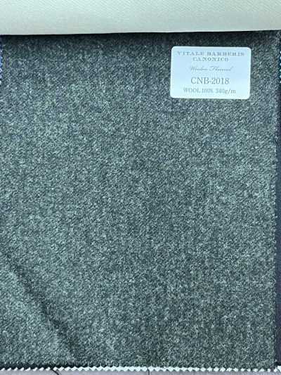 CNB2018 CANONICO Standard WOOLEN FLANNEL Dark Gray Solid