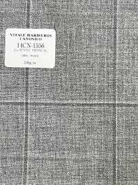 14CN1556 CANONICO 21μ RUSTIC TROPICAL Windowpane Light Gray[Textile] CANONICO Sub Photo