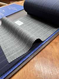 14CN1611 CANONICO Super 120' Single Thread Tropical Grey Stripe[Textile] CANONICO Sub Photo