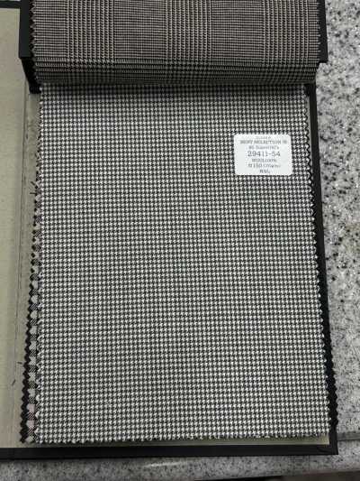 80SUPER100' Thread Fine Wool Houndstooth For Set-ups And Houndstooth