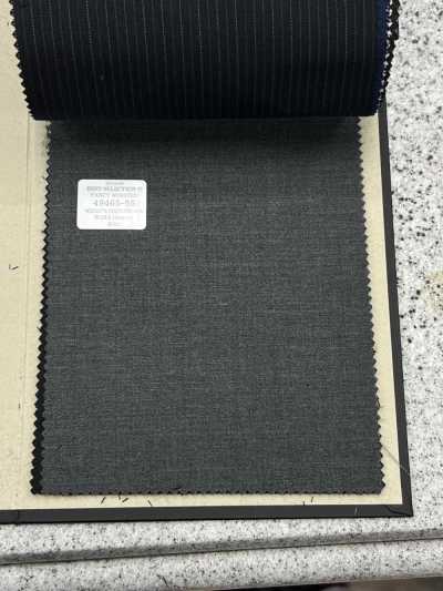 FANCY WORSTED Wrinkle-resistant Wool Polyester Grey