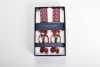 AT-2675/3 ALBERT THURSTON Suspenders, Fine Tie Pattern, Base Color Wine Red Elastic, 35mm